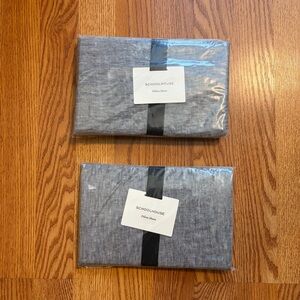 NEW Schoolhouse Linen Standard Pillow Shams (Lot of 2)